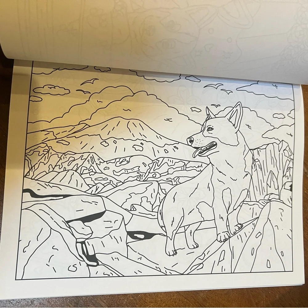 Set of 5 Corgis Coloring Books